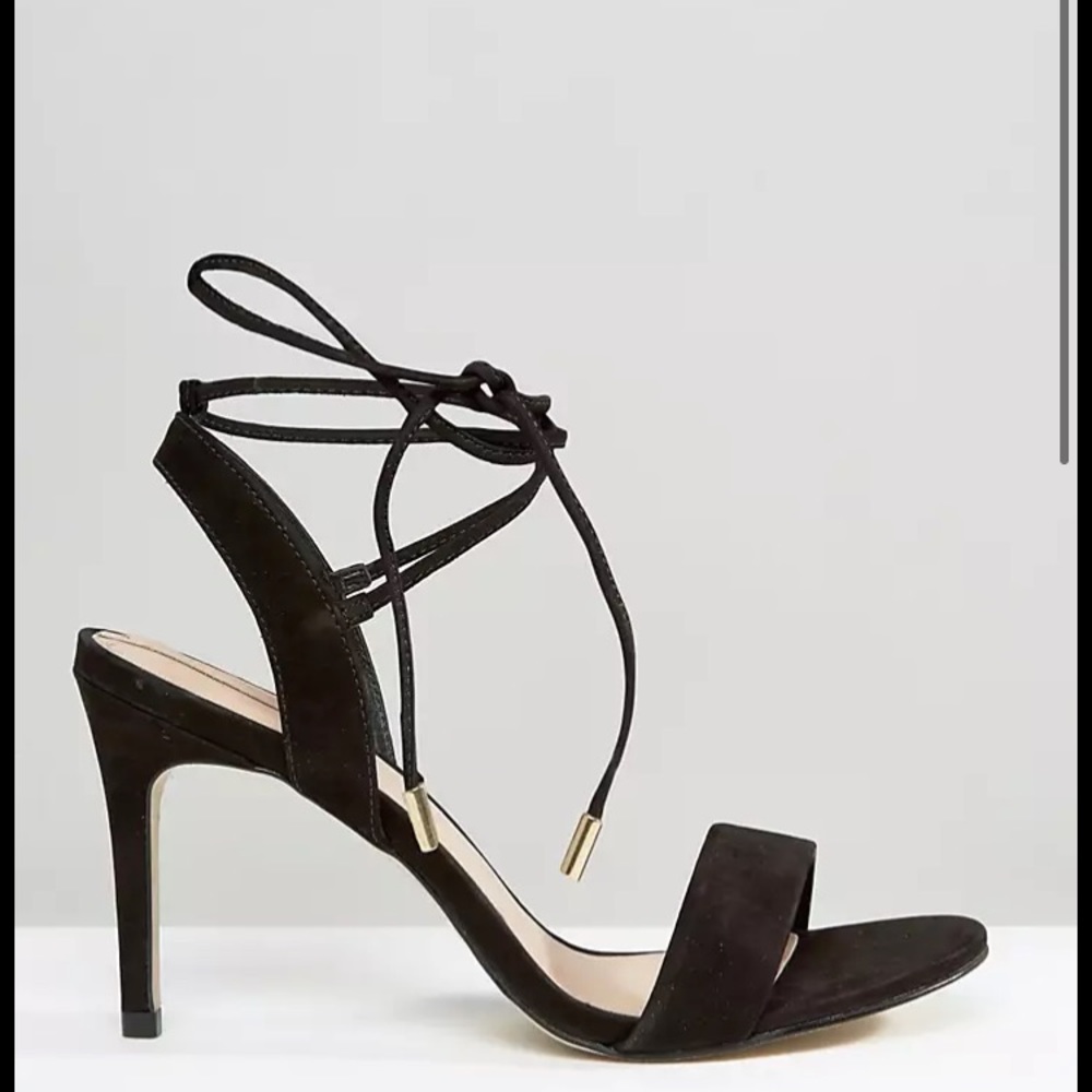 Aldo tie strap heels